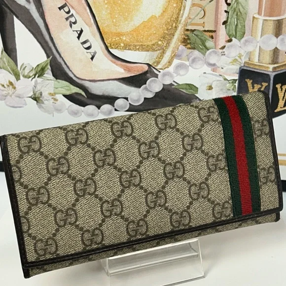GUCCI Sherry Line Monogram Continental Wallet 😍❤️ - Picture 8 of 17